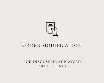 Modificación de pedido