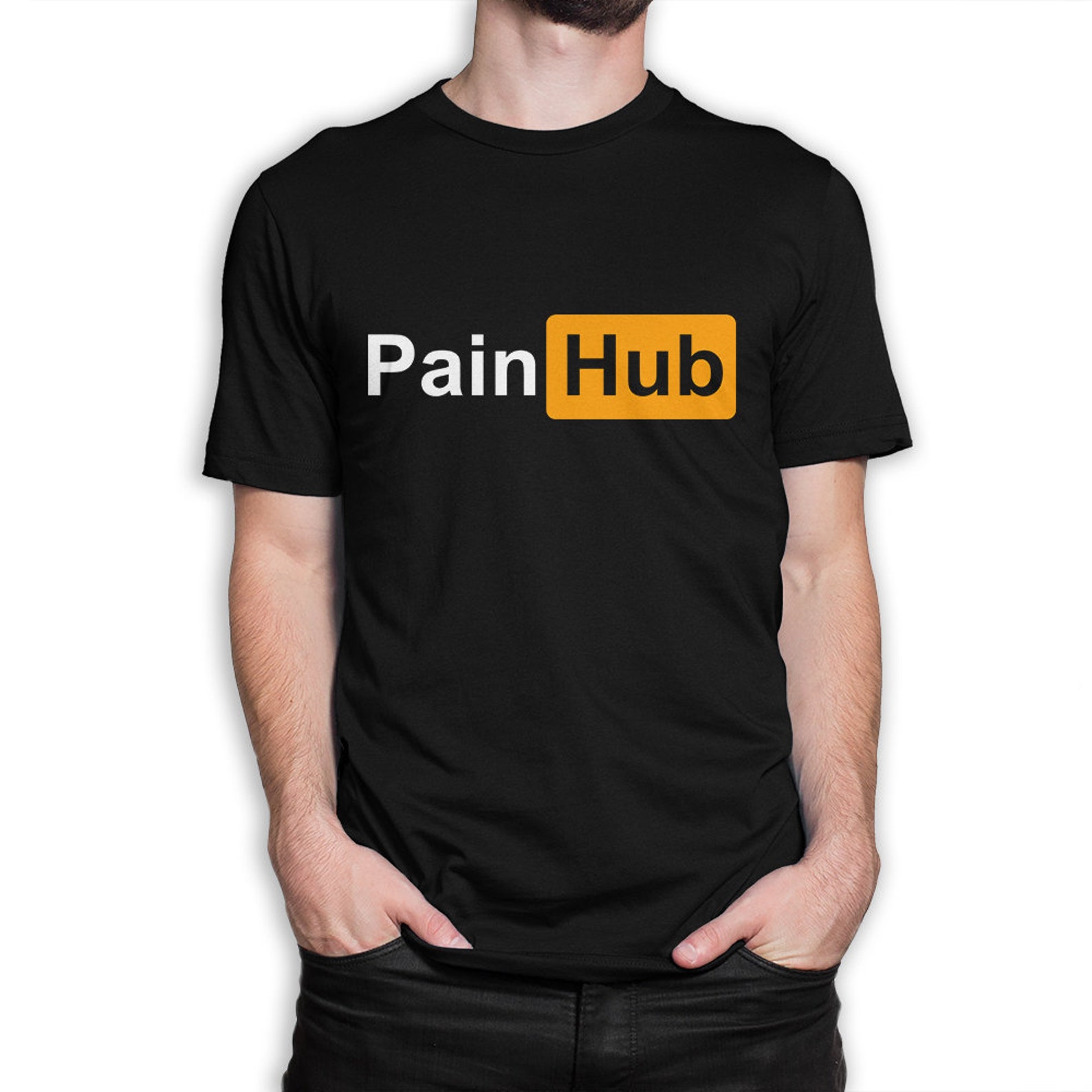 PainHub Funny TShirt Pain Hub Graphic Tee 100 Cotton Tee Etsy