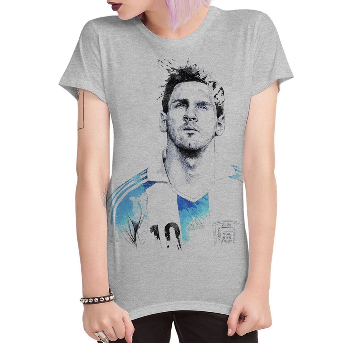 Lionel Messi Original Art T-Shirt 100% Cotton Tee Men's | Etsy