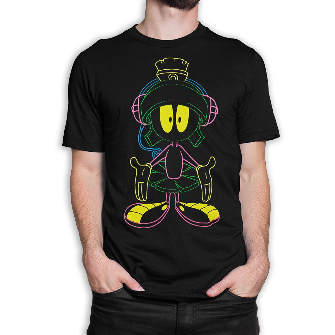 Marvin the Martian T-shirt Looney Tunes Cartoons Tee | Etsy