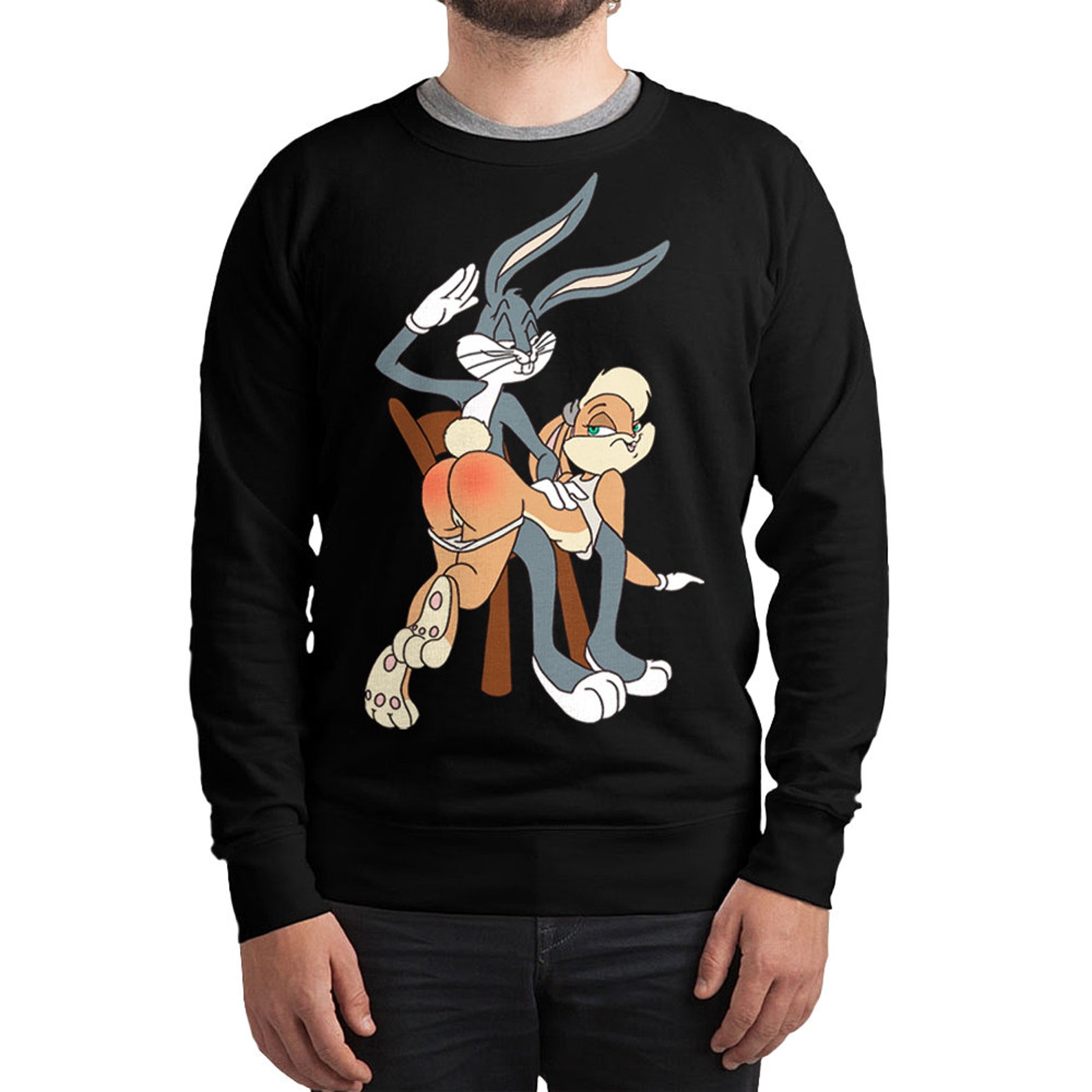 Naughty Bugs Bunny and Lola Butt Slap Sweatshirt / Hoodie | Etsy