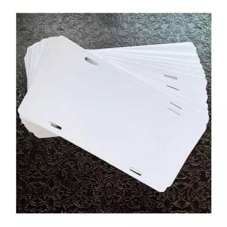 Sublimation blank license plates pack of 5 | Etsy