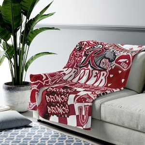 CUSTOM throw blanket + RUSH SHIPPING
