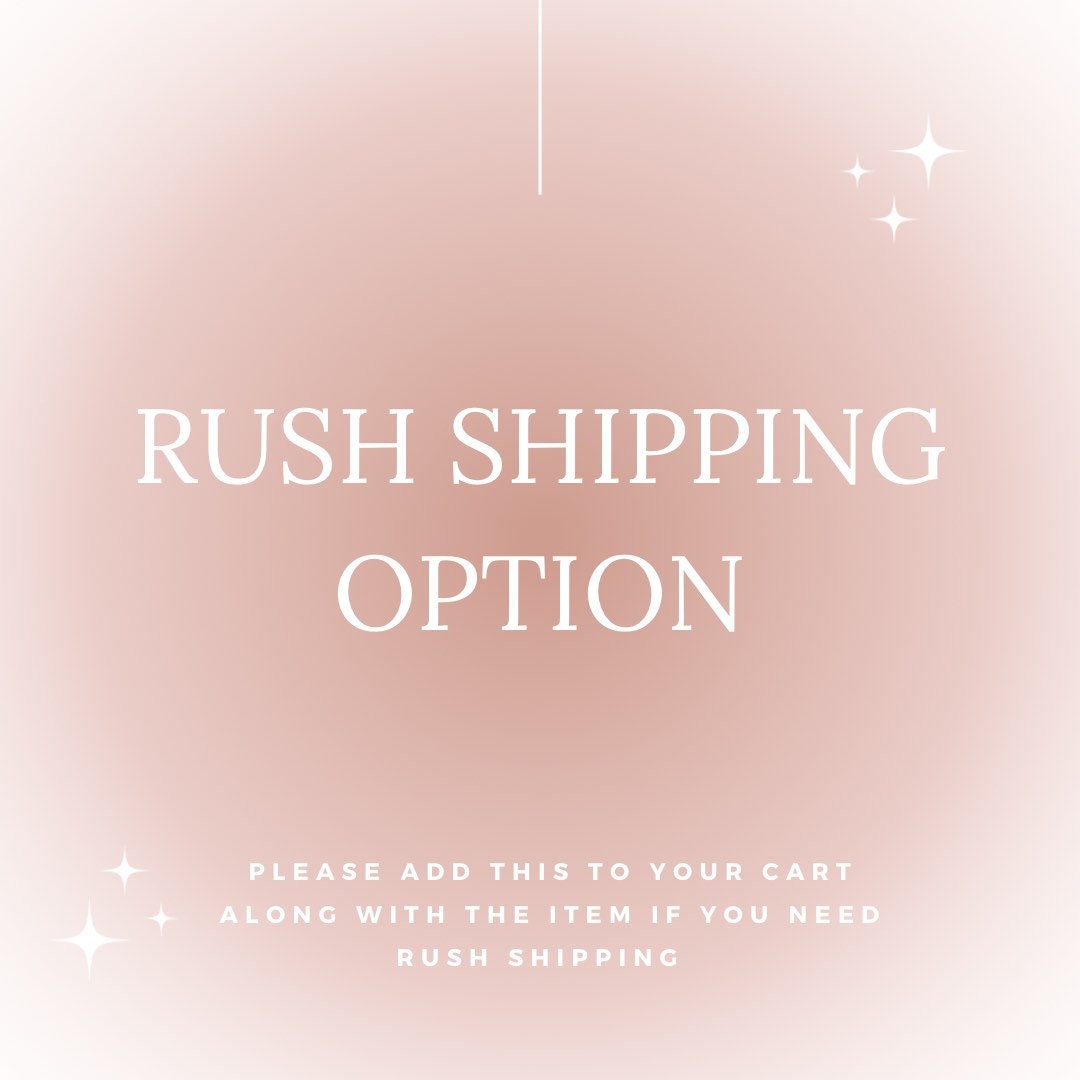 RUSH SHIPPING Add on for Throw Blankets must Add This to Your Cart in