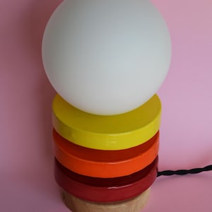 Handmade Ceramic Lamp – Glazed with Glass Globe and G9 bulb