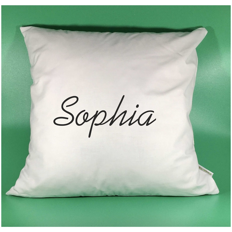 Name pillow Pillow personalized with name or desired text Cushion cover Pillowcase different colors image 4