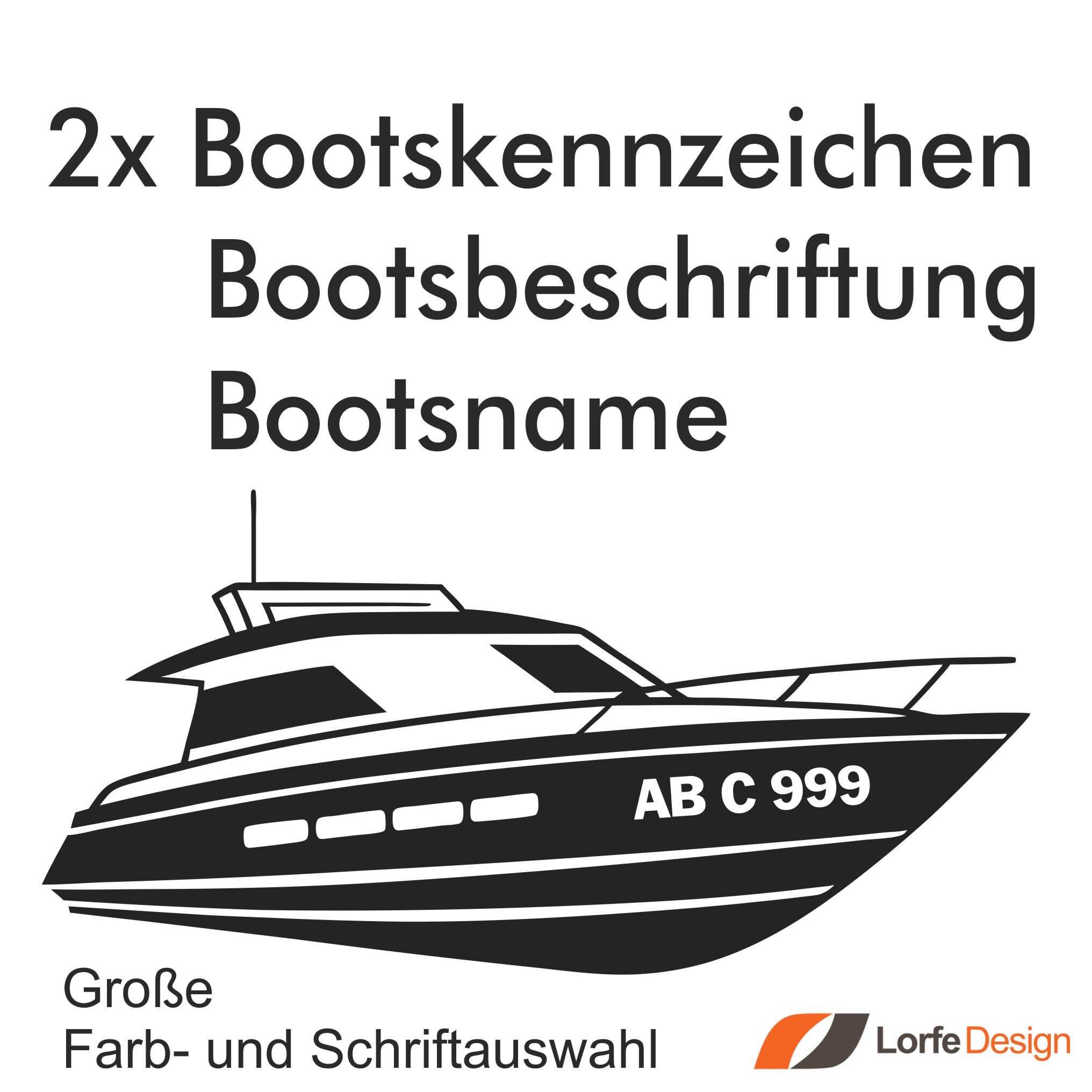 Bootsnamen Aufkleber Individuelle Bootsnamen-Beschriftung – Wunschschrift In Verschiedenen Farben & Größen Bootsbeschriftung Online Shop