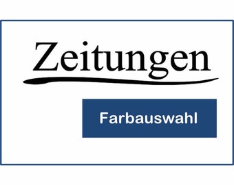 Adesivo para caixa de correio "Jornais" / Tubo para jornal / Caixa de correio / 20,0 x 4,5 cm / Seleção de cores