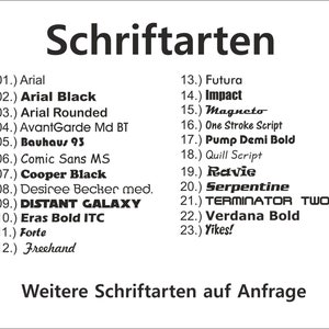 Filz Schlüsselanhänger individuell personalisiert mit Name / Wunschtext / beidseitig bedruckt doppelt gelegt / 10 x 3 cm Bild 2