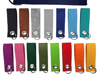 Gepersonaliseerde sleutelhanger met naam / gewenste tekst / bedrukt aan beide zijden - dubbellaags / 10 x 3 cm voor Vormsel of Communie