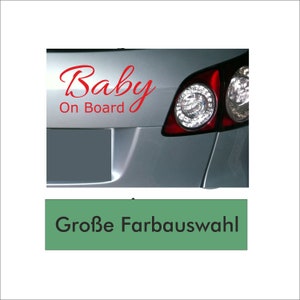 Naklejka na samochód / Baby on Board 01 / dyskretna naklejka na karoserię i szybę / tatuaż na samochód / wybór kolorów