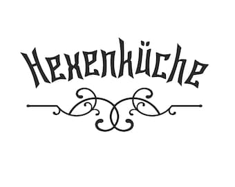 Wall decal / door sticker / witch's kitchen / sticker / colour selection
