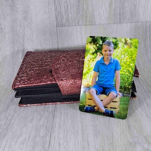 LoveCard Fotokarte aus Aluminium individuell personalisiert mit Ihrem Foto oder Text
