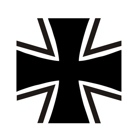 Eisernes Kreuz Aufkleber / Iron Cross / EK / Bundeswehr / Militär / 10 x 10  cm - .de