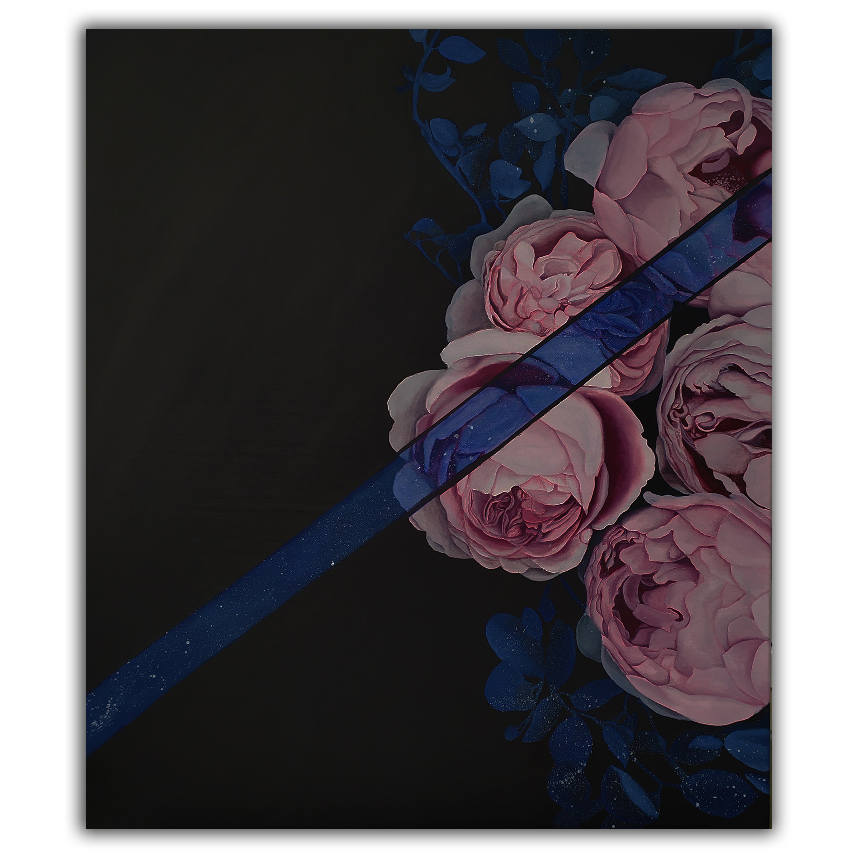 Rosa Pfingstrosen Blume Wandkunst | Etsy