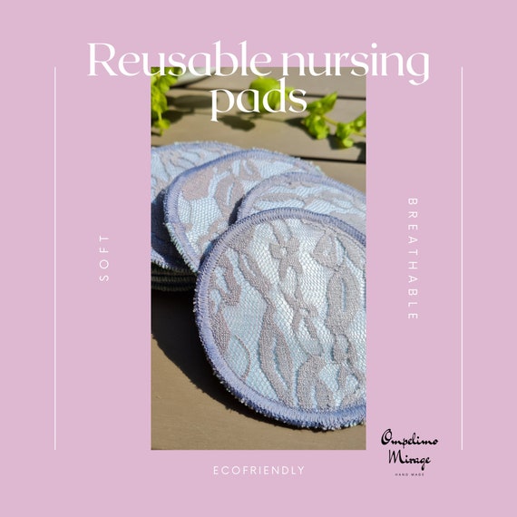 Lace Nursing Pads, Breast Pad, Cloth Nursing Rounds, Breastfeeding Pads, Reusable  Nursing Pads 