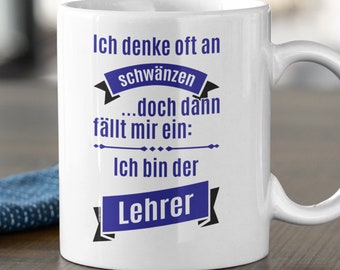 Lehrer / Lehrerin Tasse Geschenk, Lehrer Becher lustig, Geschenke für Lehrerinnen & Lehrer, Kaffeetasse Abschluss Kaffeebecher Abschied