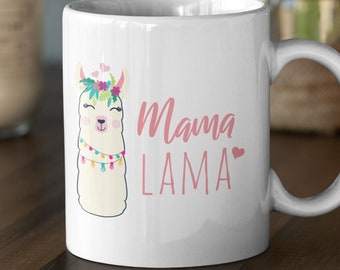 Mama Kaffeetasse Muttertag Tasse Geschenk für Mutter Muttertagsgeschenk Lama