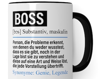 Mug Boss Grappig, Boss Gift, Zeggen Executive Coffee Mug Gift Idee, Koffie Cup Beroep Bedrijf Theekopje Mok Mok