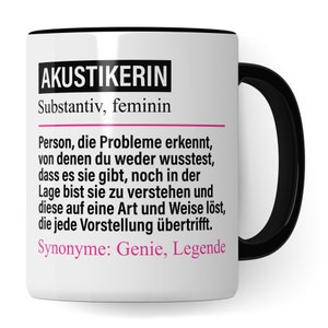 Taza acústica divertida, regalo acústico, idea de regalo acústico auditivo, taza de café acústico taza de café acousticmug taza de aire acondicionado