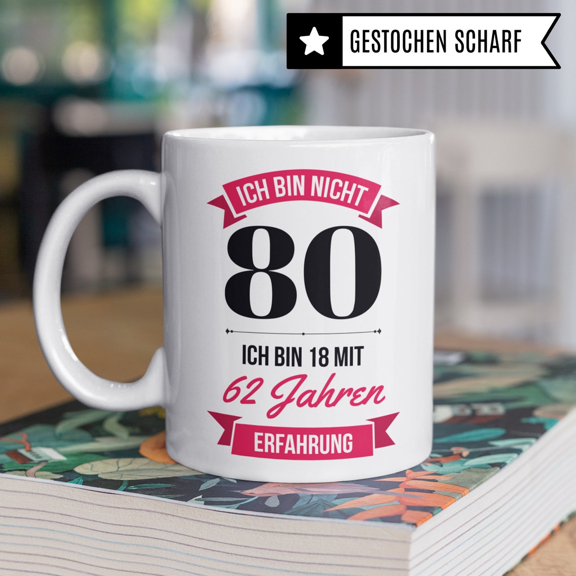 80. Geburtstag Frauen Tasse Deko Geschenk 80 Geburtstag Frau  Etsy