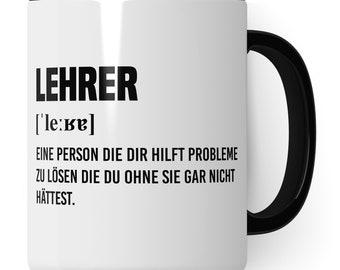 Lehrer Tasse Geschenk, Lehrer Lehrerin Becher lustig, Geschenke für Lehrerinnen & Lehrer, Kaffeetasse Abschluss Kaffeebecher Abschied Schule