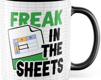 Mok Excel expert cadeau, freak in the sheets cadeau idee koffiemok zeggen grappige koffiemok excel spreadsheet excel expert nerd