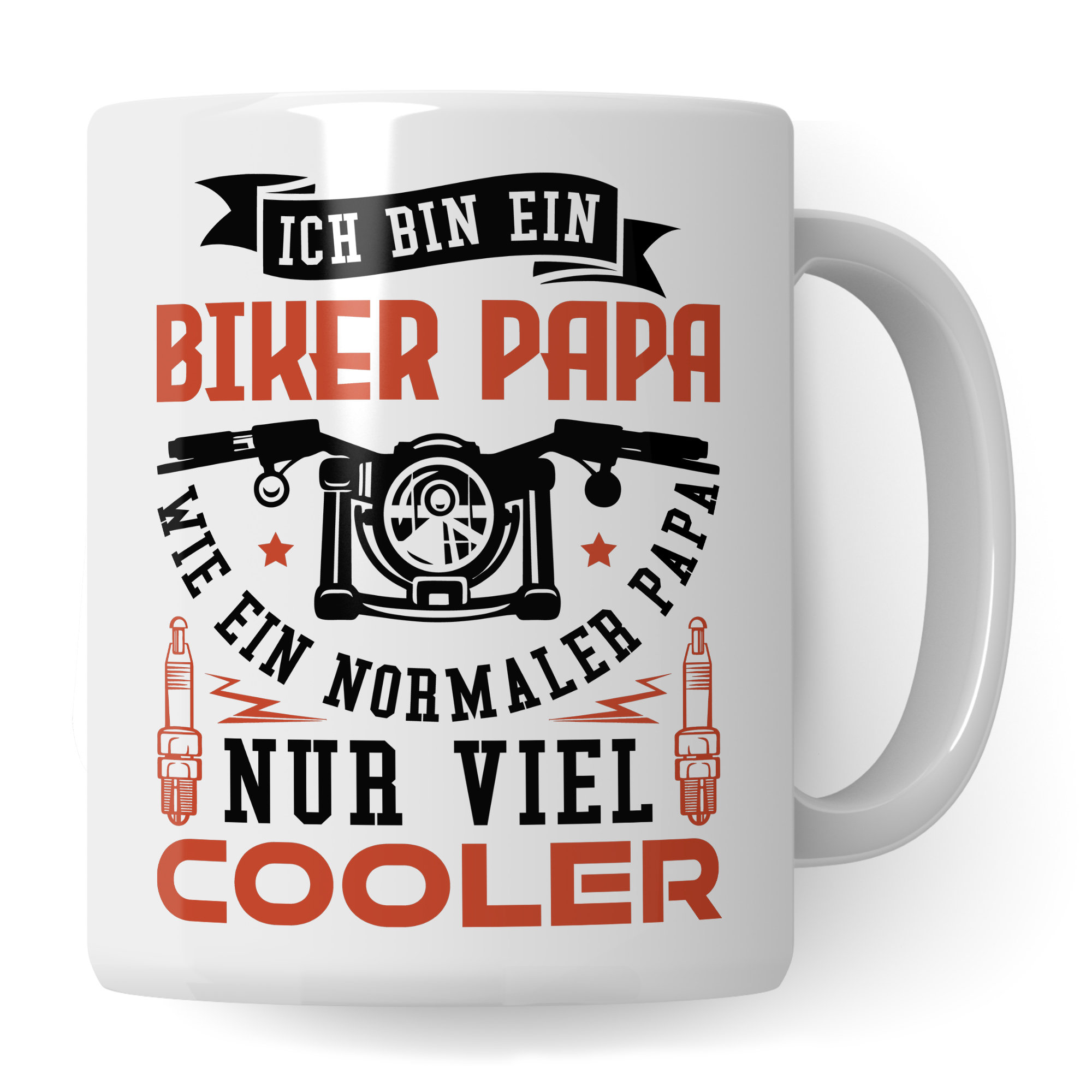 Motorrad Tasse | Geschenk für Motorradfahrer | Becher Spruch Geschenkidee