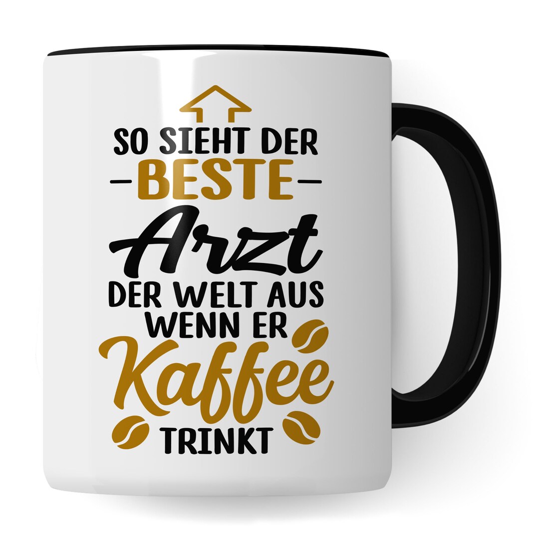 Arzt Tasse, So sieht der beste Arzt der Welt aus wenn er Kaffee trinkt