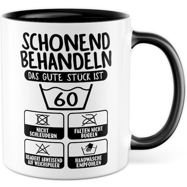 60 Jahre Tasse Geburtstag Geschenkidee Geburtstagsfeier Kaffeetasse Geschenk für Sechzigjährige Kaffeebecher Sechzig Becher