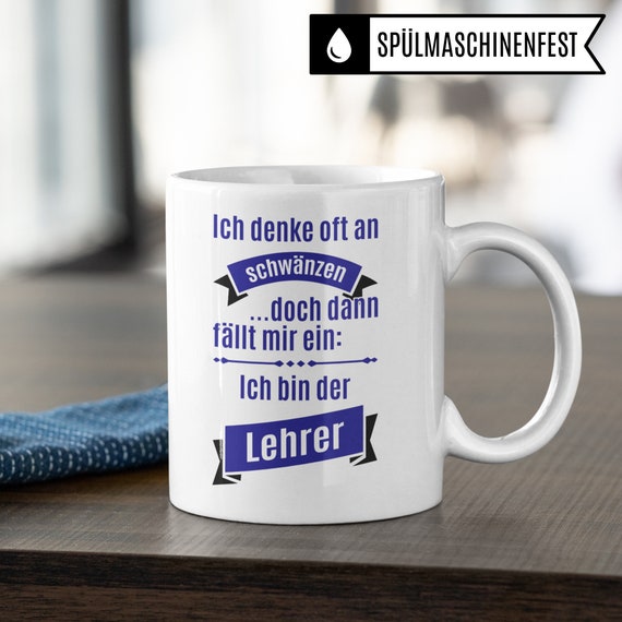 Personalisiert Lehrerin Tasse Mit Spruch – Geschenkidee Für Lehrerinnen, Spülmaschinenfest & Beidseitig Bedruckt (330 Ml)
