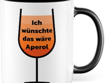 Aperol Tasse  Sommer Geschenk  Kaffeetasse mit lustigen Spruch  Pfeil und Frauen Geschenkidee  Spritzer Kaffeebecher Teetasse