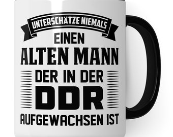 DDR Opa Tasse, DDR Kaffeetasse Geschenk für Kinder der Deutsche Demokratische Republik, Kaffeetasse  Geschenk Männer Ostdeutschland Ossi