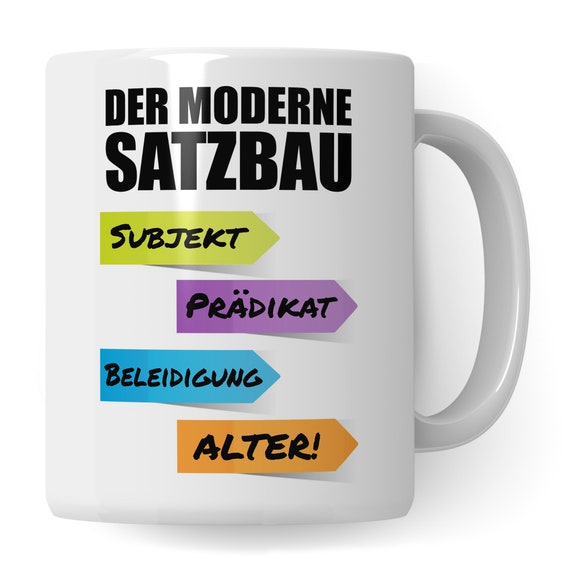 HOM - Taza De Profesor Alemán Con Texto En Inglés «Best Teacher ALEMAN» - Taza De Café Divertida Con Texto En Inglés «Best Teacher