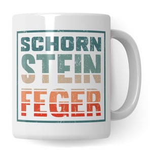 Schornsteinfeger Tasse, Kaminkehrer Geschenk Kaffeebecher Spruch Kaminfeger, Kaffeetasse Humor Witz Geschenkidee Schornsteinfeger Teetasse