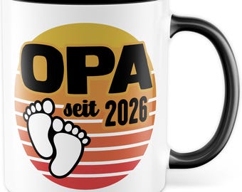 Grandpa Mug, Grandpa - Since 2026, Gift for Grandfather, Gift Idea for New Grandfather, New Grandpa 2026 Gift for Birth of Baby Grandchild