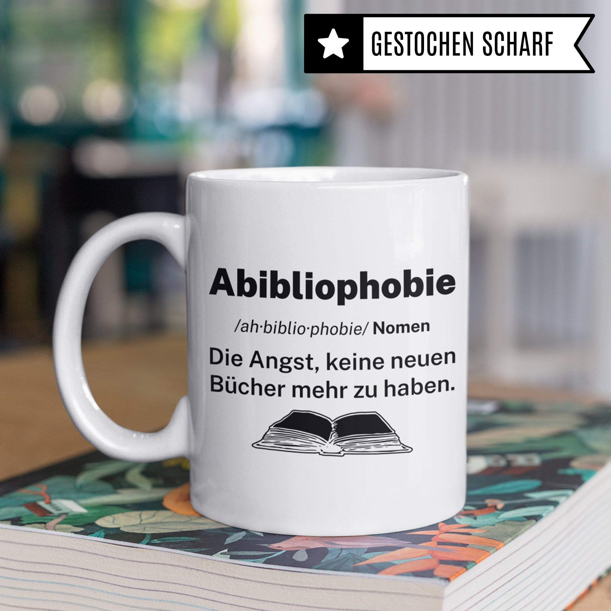 Buchleser Bücher Lesen Tasse Geschenk Lustige Geschenkidee Spruch Die Will Nur Bücher