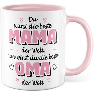 Tazza da caffè della nonna, annuncio della fratellanza della nonna, tazza da caffè, idea regalo per la nonna in attesa, tazza da caffè per la mamma migliore, madre e nipoti