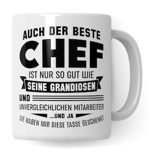 Chef Tasse, Unvergessliche Mitarbeiter, Geschenke für den Chef Boss Becher, Kaffeetasse Chef Geschenkidee, Geburtstag Abschied Teetasse