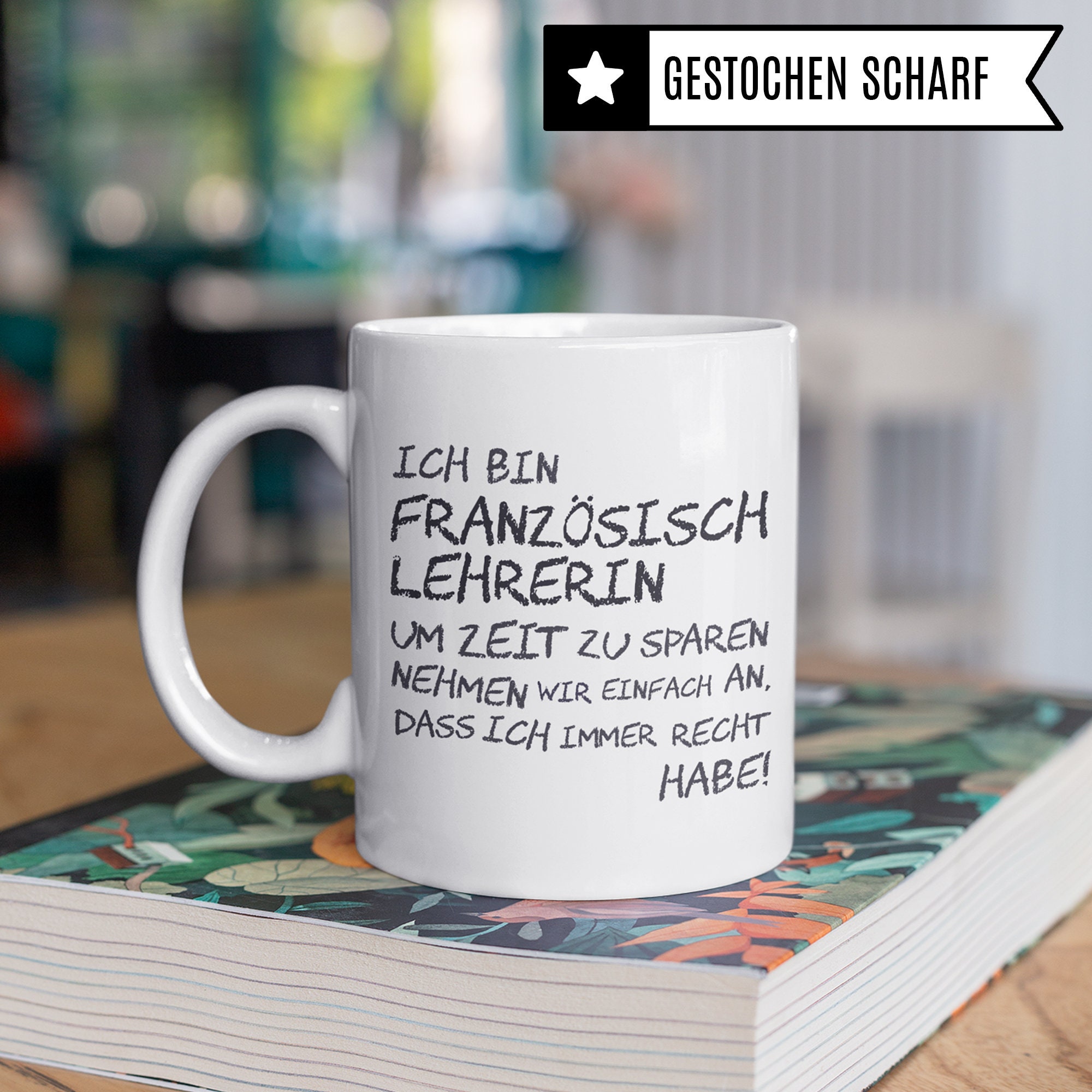 Französisch Lehrerin Tasse Geschenk für Französischlehrerin Etsy
