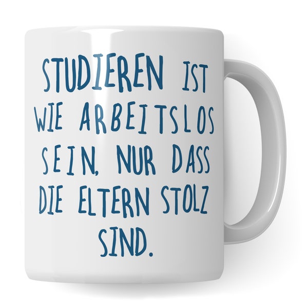 Student Tasse, Geschenke für Studenten, Semester Studium Geschenkidee Becher, Kaffeetasse Studentin, Universität Studieren Kaffeebecher