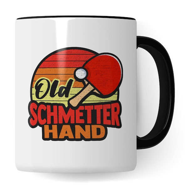 Old Schmetterhand Tasse Tischtennisspieler Tischtennis-Spielerin Tischtennisprofi Tischtennisliebhaber Geschenk Kaffeetasse für Spielpartner