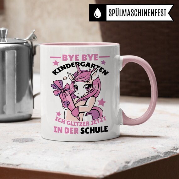 Einhorn-Tasse Für Schulmädchen – Süßes Geschenk Zur Einschulung, Perfekt Für Die Schultüte Oder 1. Schultag