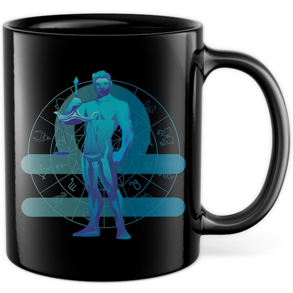 Sternzeichen Tasse Libra Waage Kaffeetasse Himmelszeichen Kaffee-Becher Tierkreiszeichen Geschenk Astrologie Geschenkidee Sternbild Geburt