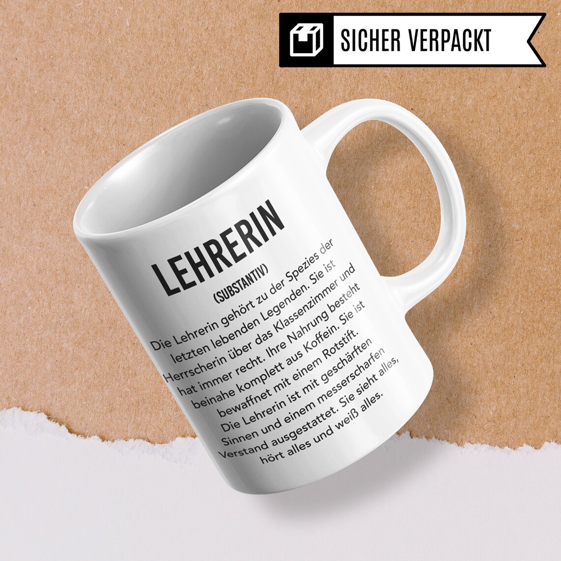 Lehrer-Tasse Mit Sarkasmus-Spruch – „Schüler-Tränen Kaffee“ Geschenkidee Für Lehrerinnen Und Lehrer