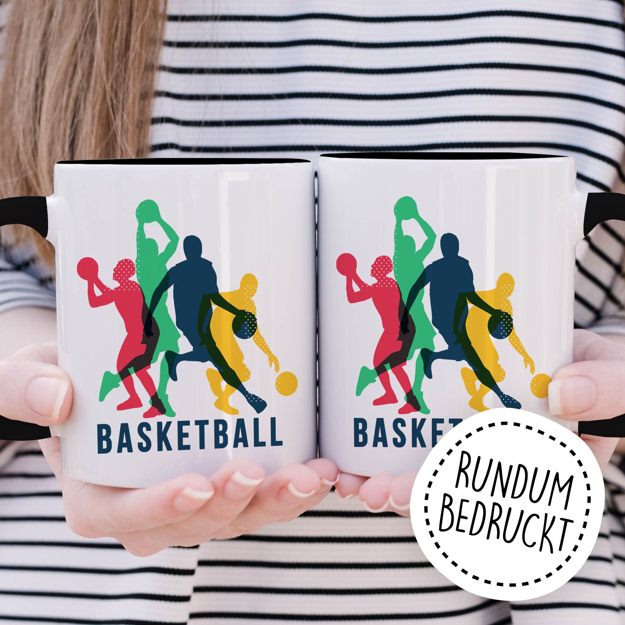Tazza da basket regalo tazza da caffè idea regalo giocatore di basket tazza da caffè con motivo giocatore di basket sport che gioca a basket - Italia