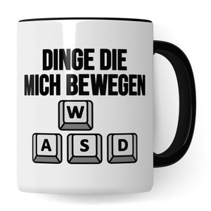 Tasse de jeu, des choses qui me font bouger tasse à café pour les joueurs tasse à café cadeau idée de cadeau tasse de thé avec dire des fans de jeux drôles