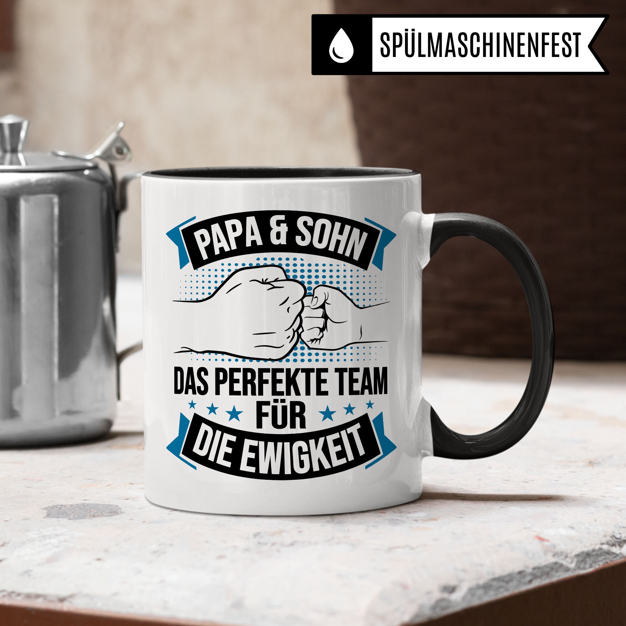 Ecco come appare un papà fantastico Tazza da caffè per Natale Compleanno Festa del papà Regali da figlia o figlio o marito Regalo da moglie - Italia
