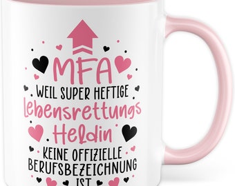MFA Mug Life Saving Heroine Gift Idea Hospital Coffee Mug Job Title Gift for Medical Assistant Coffee Mug