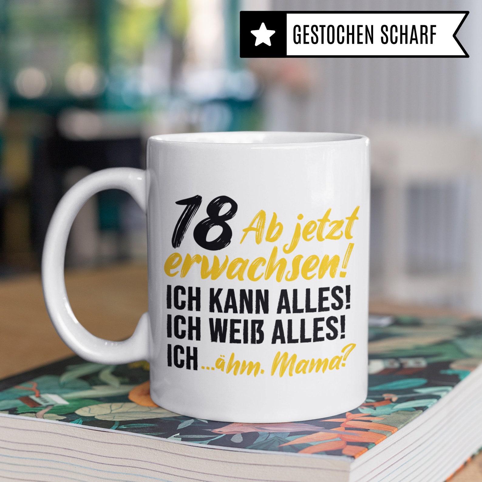 18. Geburtstag Tasse Geschenk 18 Jahre alt werden Junge Etsy
